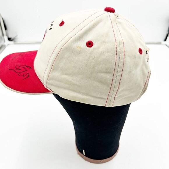 Carolina Hurricanes Youth Hat Cap NHL Hockey Ivory Red Signed Brim - Picture 5 of 7